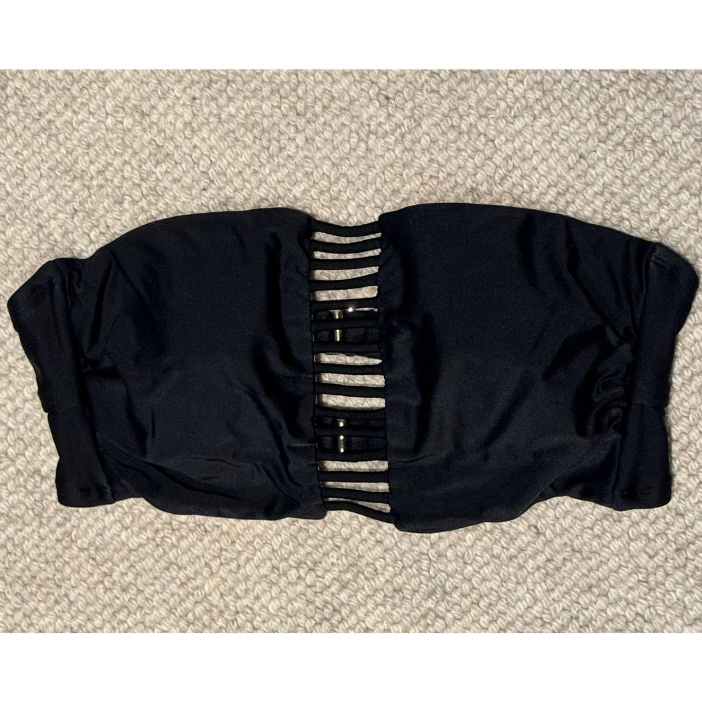 Black sexy Bandeau swim top bikini